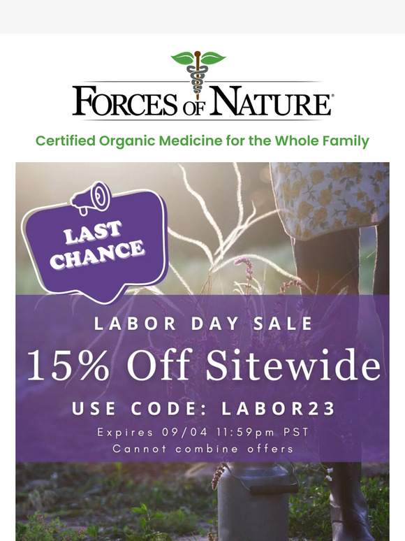 Final Hours to Save for Labor Day!