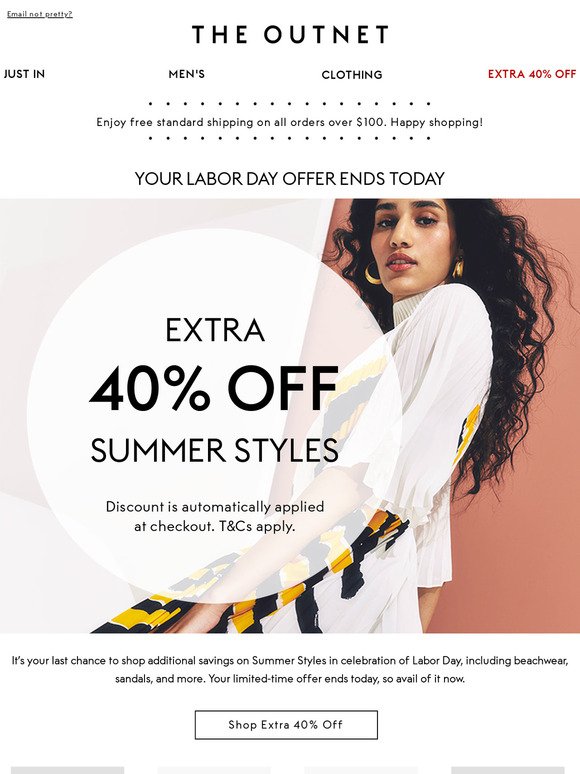 It's Labor Day | Extra 40% off ENDS TODAY
