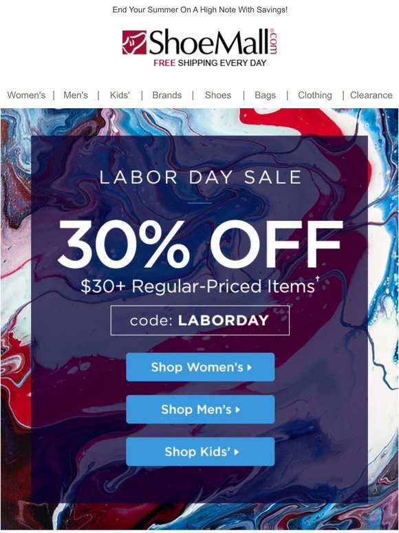 Happy Labor Day! Celebrate With 30% Off!