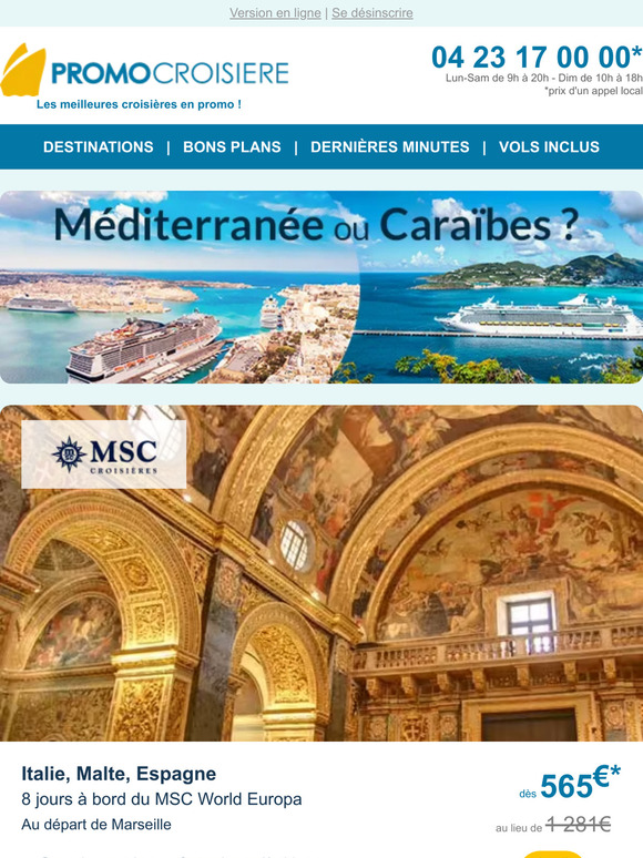 ⭐Vivez une expérience unique en croisière