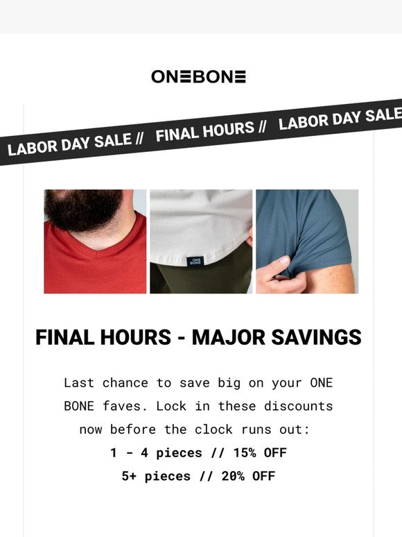 Final Hours! Labor Day Sale Ends at midnight! ⏰