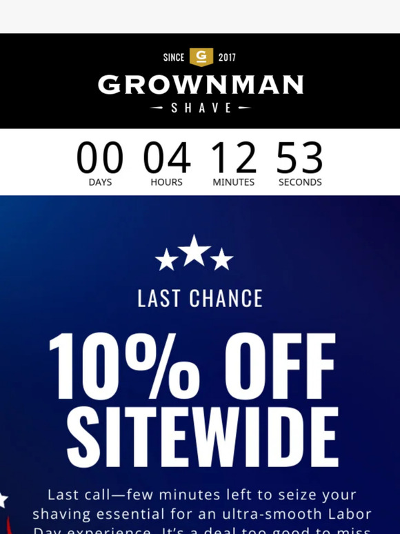 Final chance: 10% off ends soon