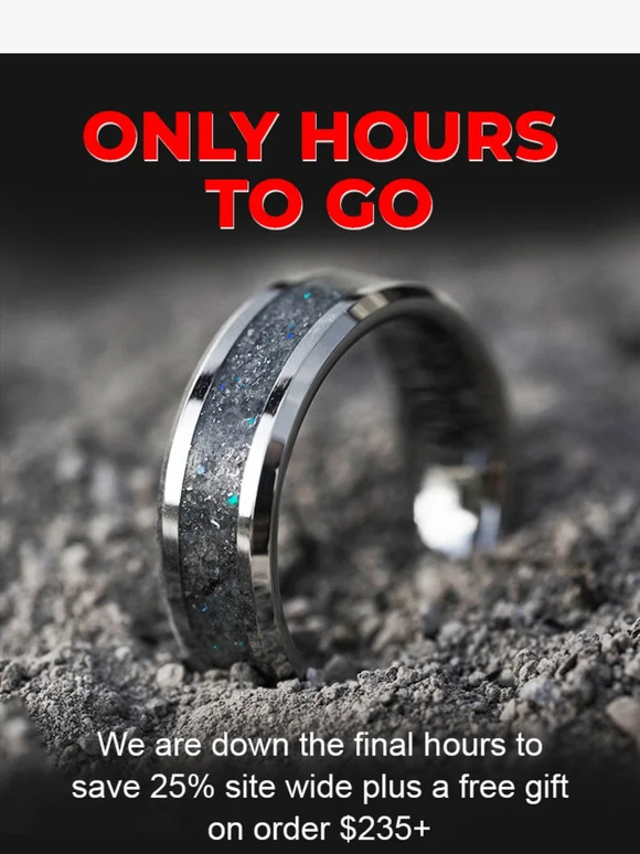 Only Hours To Go!