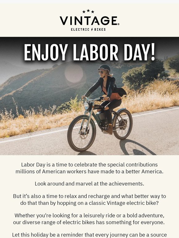 Enjoy Labor Day!