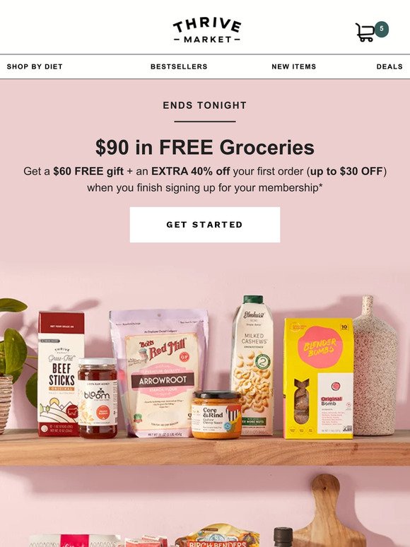 Last call! Claim your $90 in FREE groceries