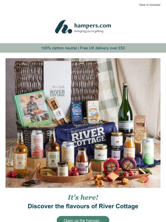 Shop our exclusive River Cottage hamper 💚