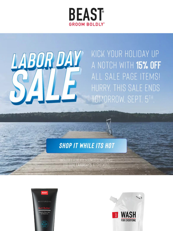Don't Forget About Labor Day Savings