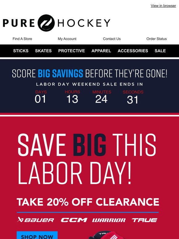 20% Off Clearance Ends Soon! Shop Now & Save BIG During Our Labor Day Sale!