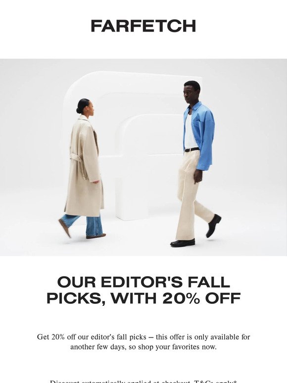 20% off our editor's fall picks