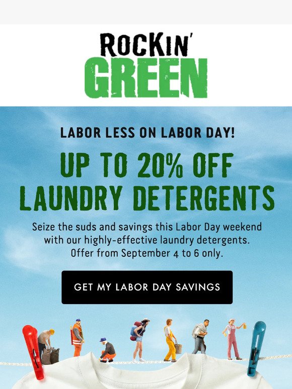 Our Fresh Spin on Labor Day Savings! 🫧💰