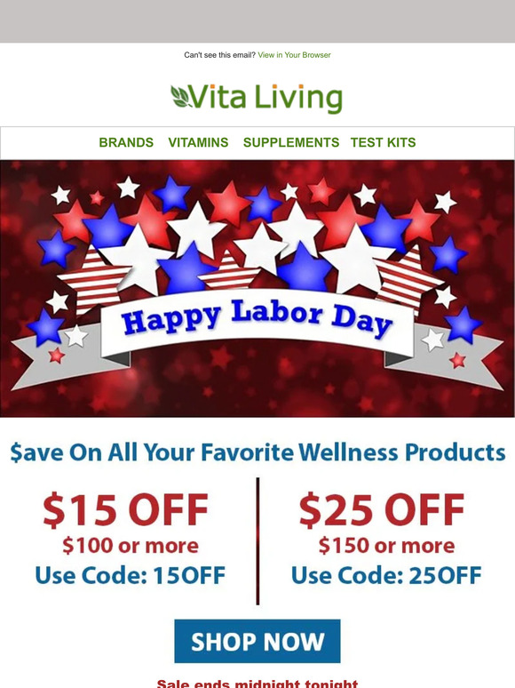 Happy Labor Day! Enjoy Exclusive Savings