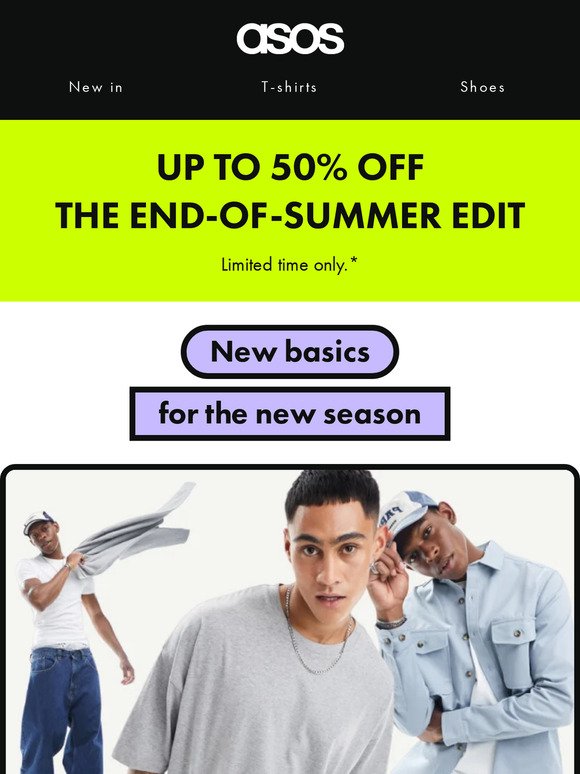 Up to 50% off the end-of-summer edit