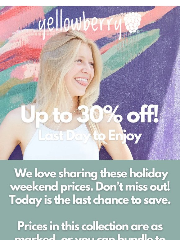 Extra, Extra! Up To 30% Off!!