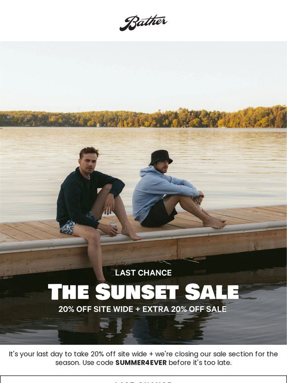 🚨 The Sunset Sale Ends Tonight 🚨
