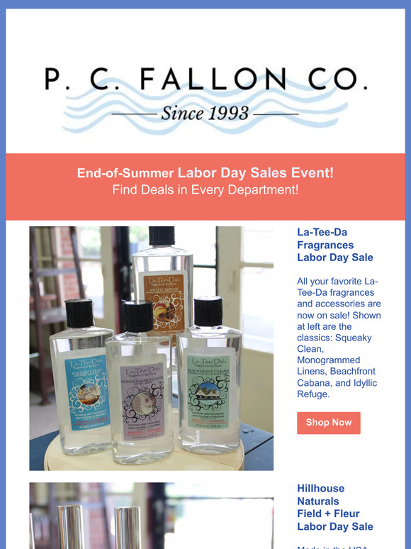 La-Tee-Da! End-of-Summer Sales Event!