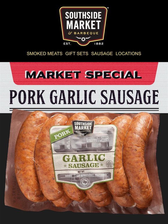New Market Special 12 Links of Garlic 🧄 Sausage for only $10