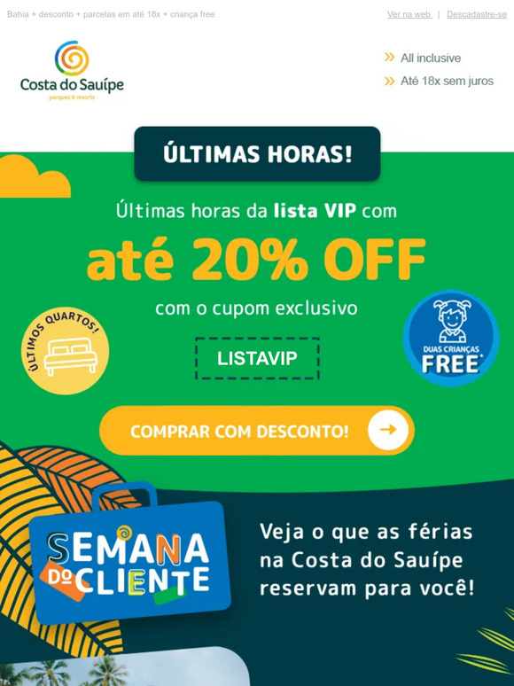 Cupom de desconto Rio Quente Resorts 70% Off → (3 Cupons Rio