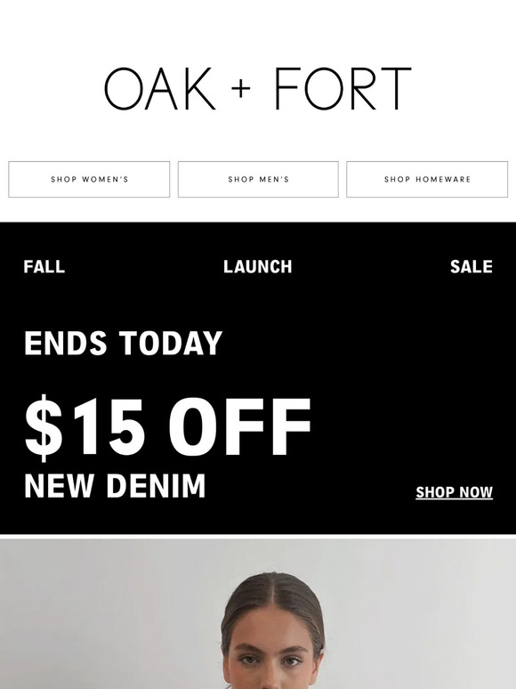FOREVER FAVORITES + $15 OFF DENIM ENDS TODAY