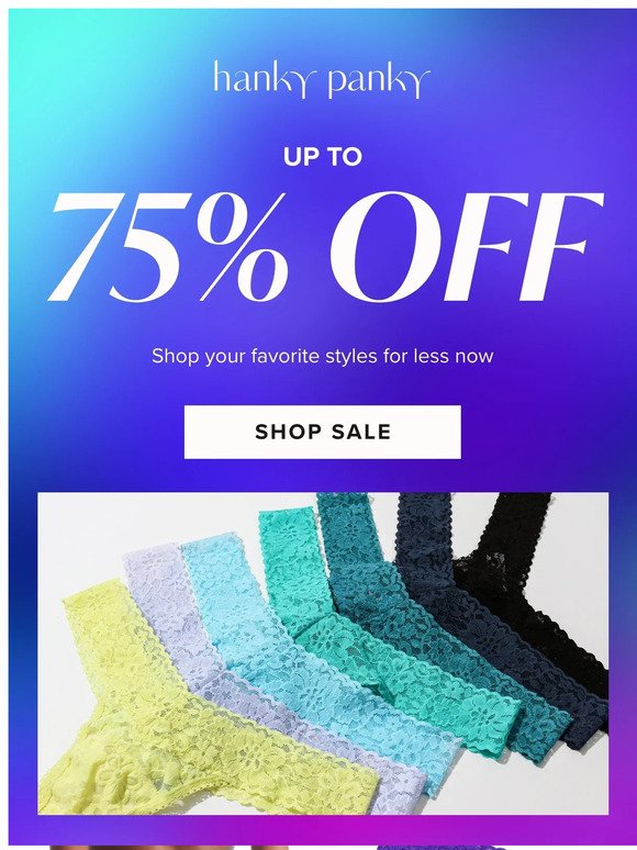 Shop up to 75% off your faves!