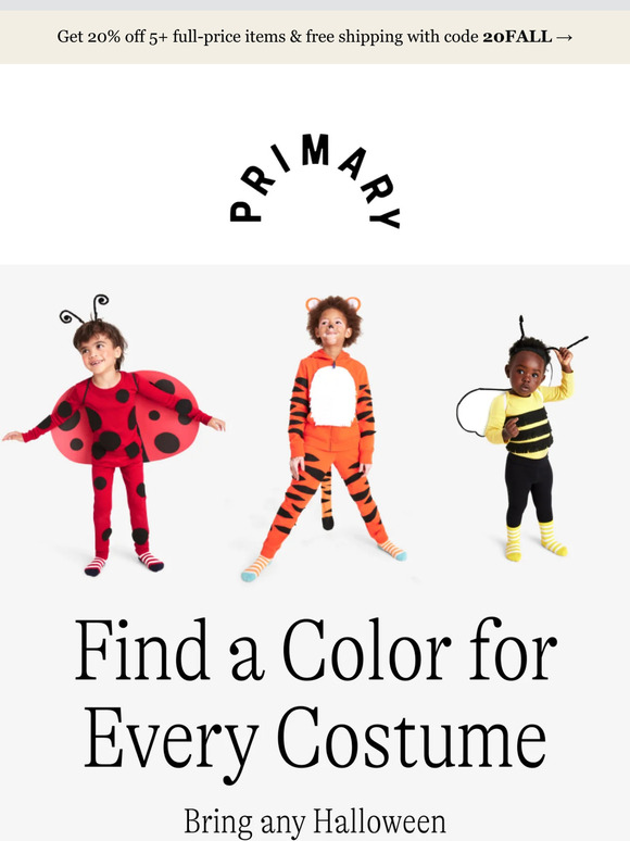 Make Halloween easy this year with Primary 🎃