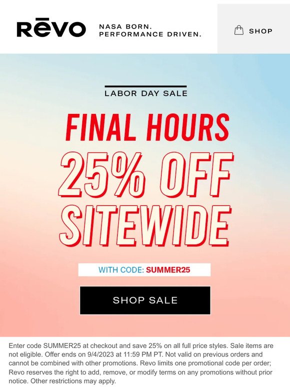 🗣️ Last Call: 25% OFF Sitewide