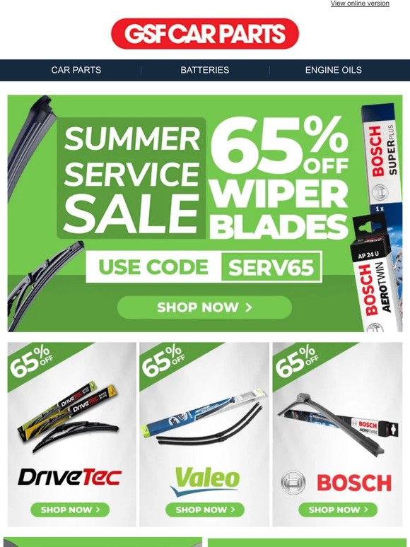 Wiper Blades Smearing? Save 65% Off For Clearer Vision!