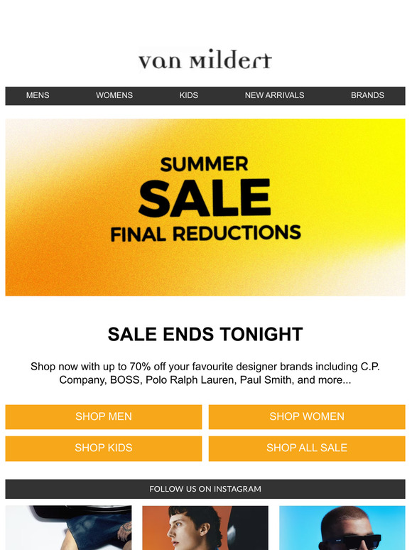 Sale Ends Tonight!