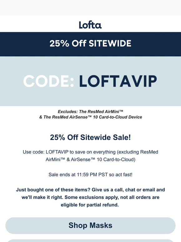 😴 Don't Miss 25% Off Sitewide @ Lofta!