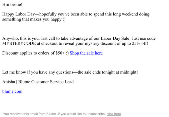 Labor Day 25% off ends tonight 👀