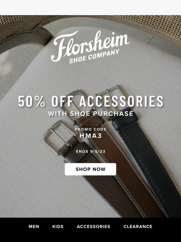 50% Off Accessories!