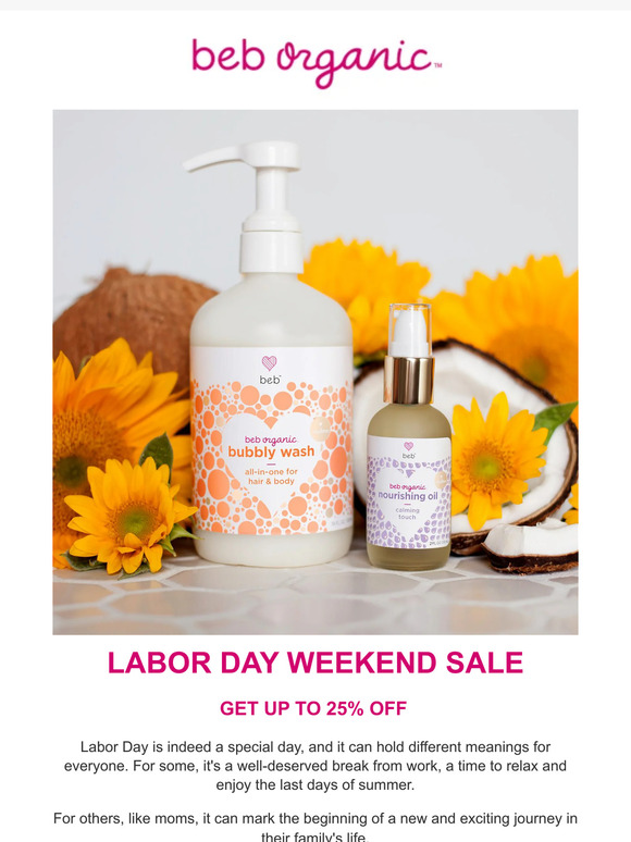 ENDS SOON! Our Labor Day Sale ends tomorrow, 9/4