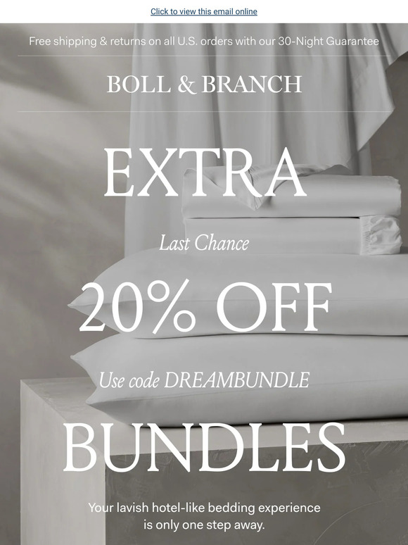 Last chance for an EXTRA 20% OFF