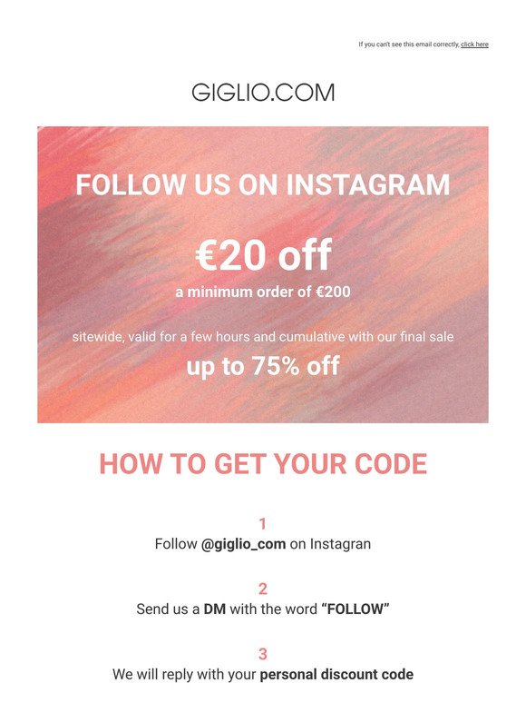 €20 off your next purchase: discover how!
