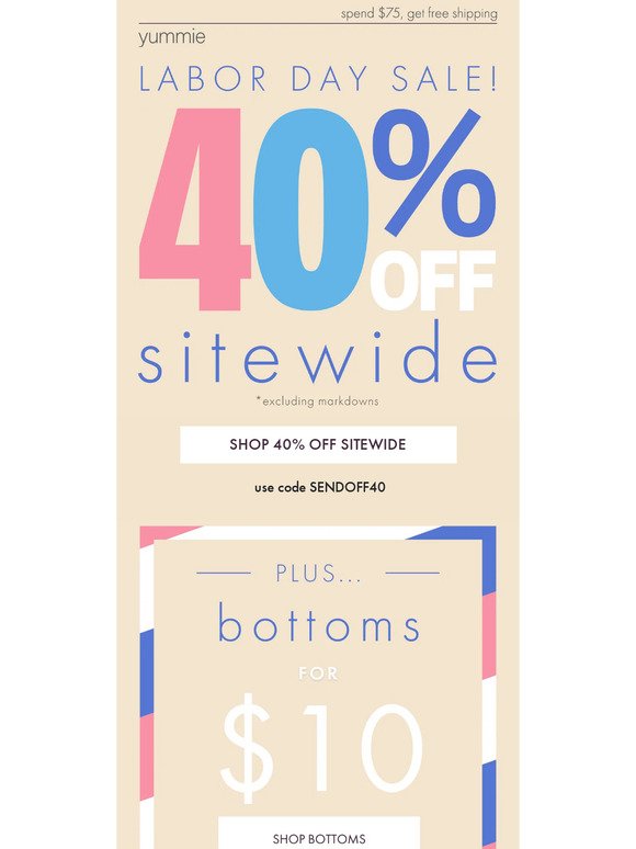 🤑 Sitewide 40% OFF! 🤑 Plus...