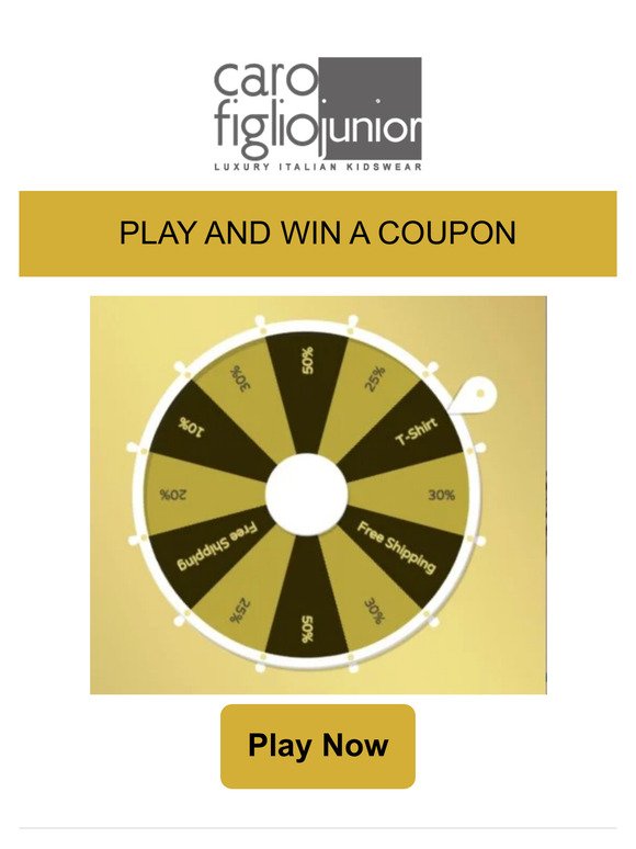Play and win a coupon