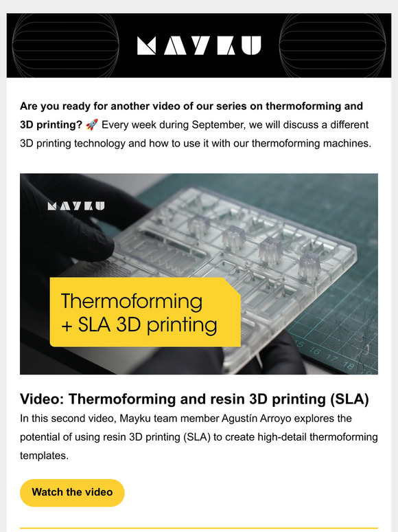 SLA 3D printing and thermoforming: As good as it looks?