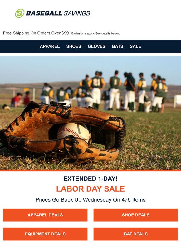 Labor Day Sale Extended 1 More Day!