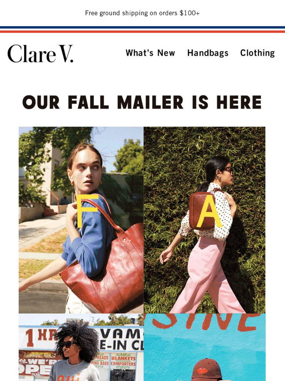 Cute bags for you and your cute friends. Clare V. Sample Sale 9/22 fro