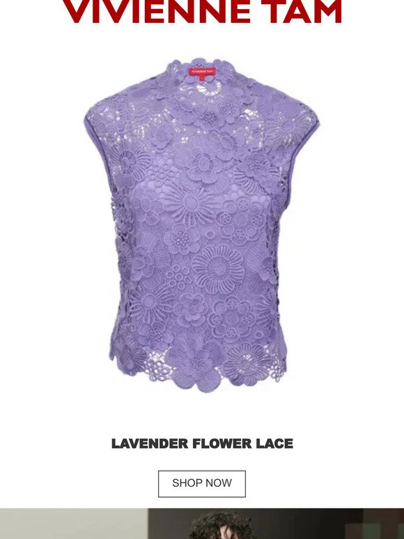 VIVIENNE TAM | Lavendar Flower Lace 💐💐💐