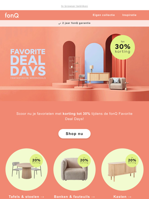 Shop de beste woondeals met korting tot 30%