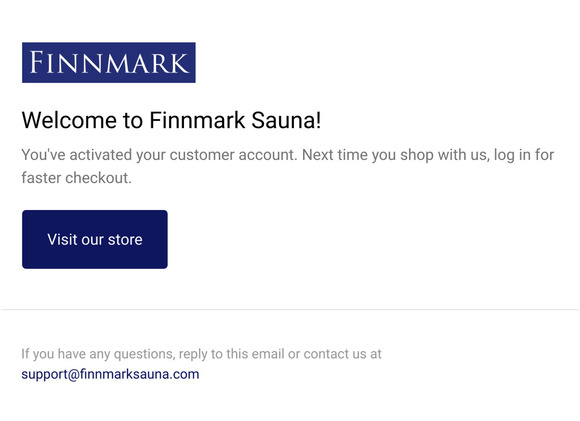 Customer account confirmation