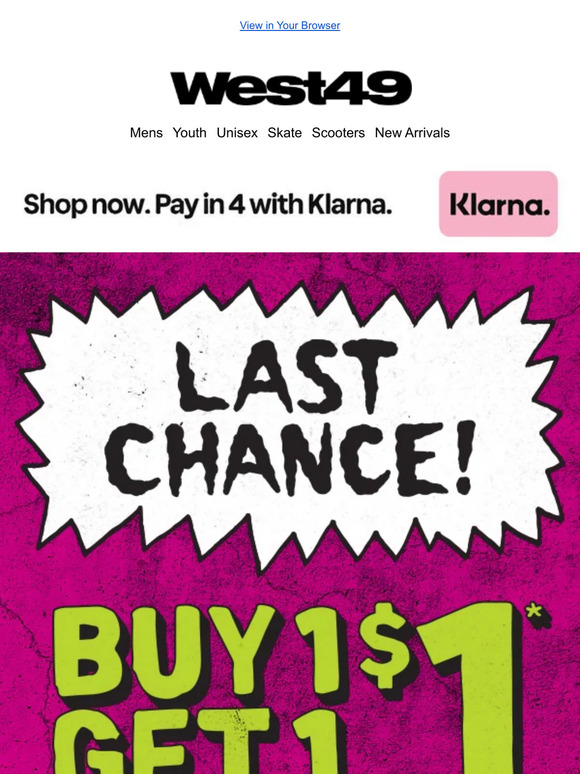 ⏳LAST CHANCE - BOGO $1!