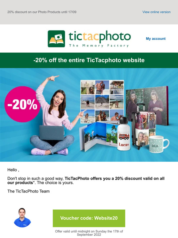 -20% on the whole site