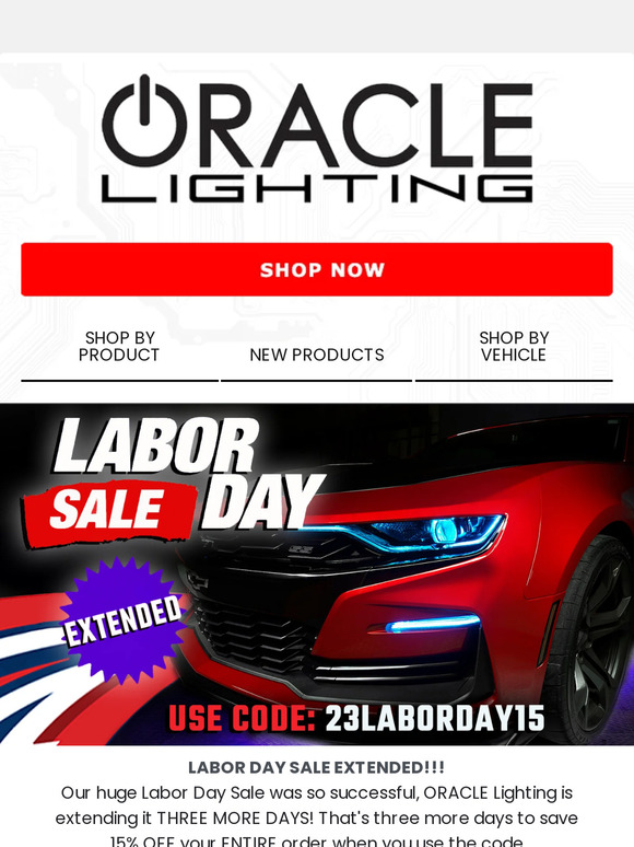 We're Extended Our Labor Day Sale‼️