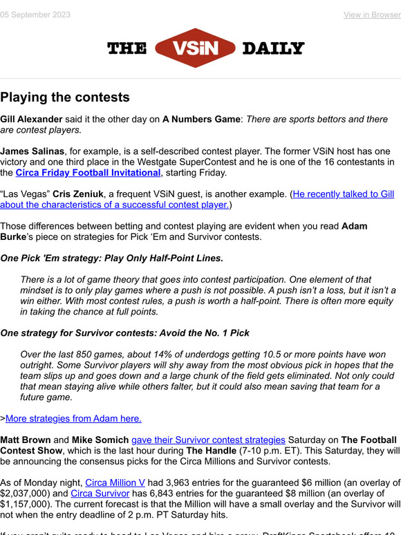 SuperContest/Circa Million/Survivor Proxy Service (@FootballContest) / X