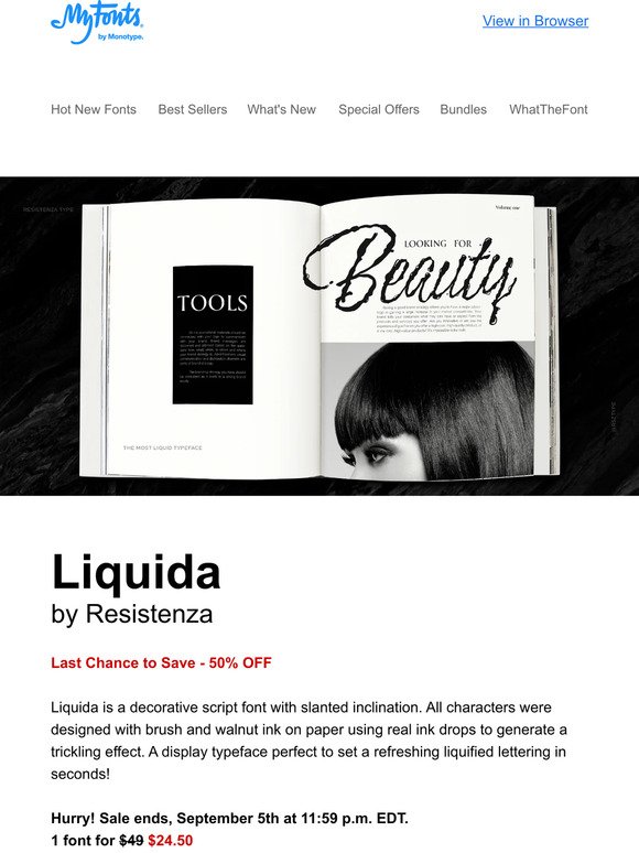 Liquida 50% OFF - Ends Tonight!