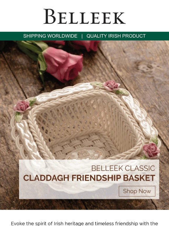 The Claddagh Friendship Basket