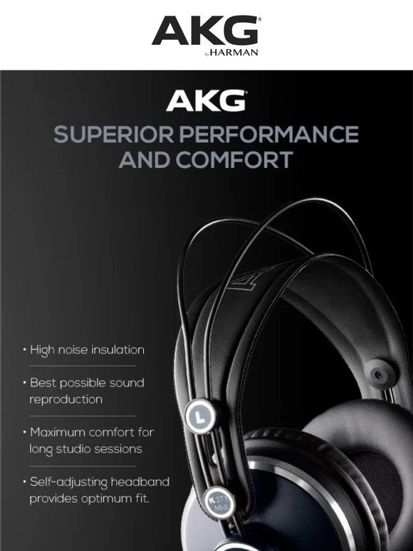 Professional Studio Headphones - AKG K271 MKII at $80 off