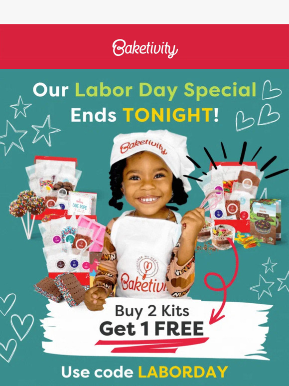 Bake Fast! Labor Day Sale Ends Tonight!