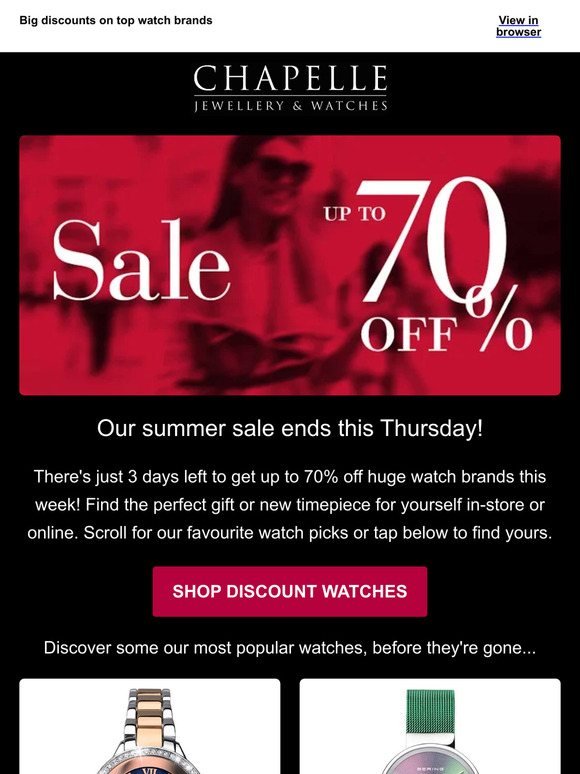 3 days left of summer savings 🌞